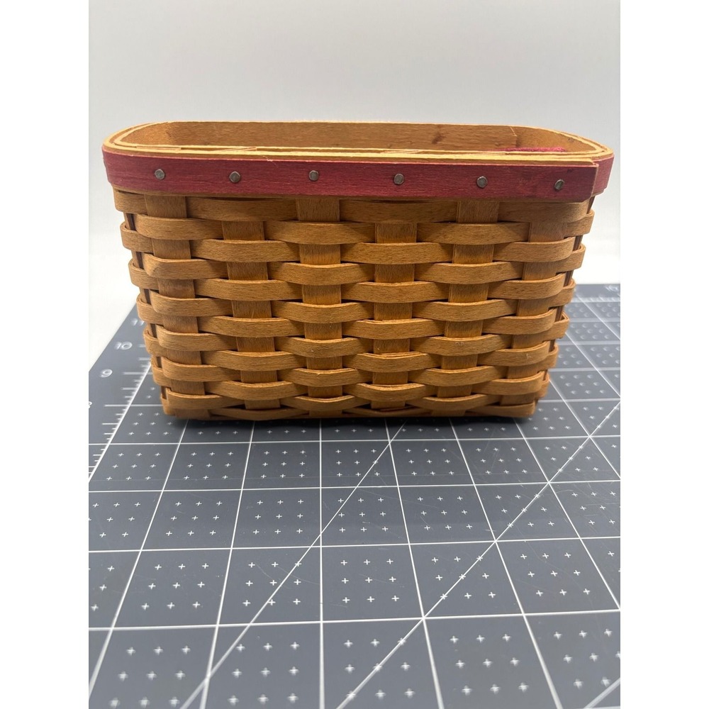 Longaberger‎ 2004 Hostess Appreciation Basket with Liner and Protector Red Trim